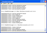 SimpleActivityLogger screenshot